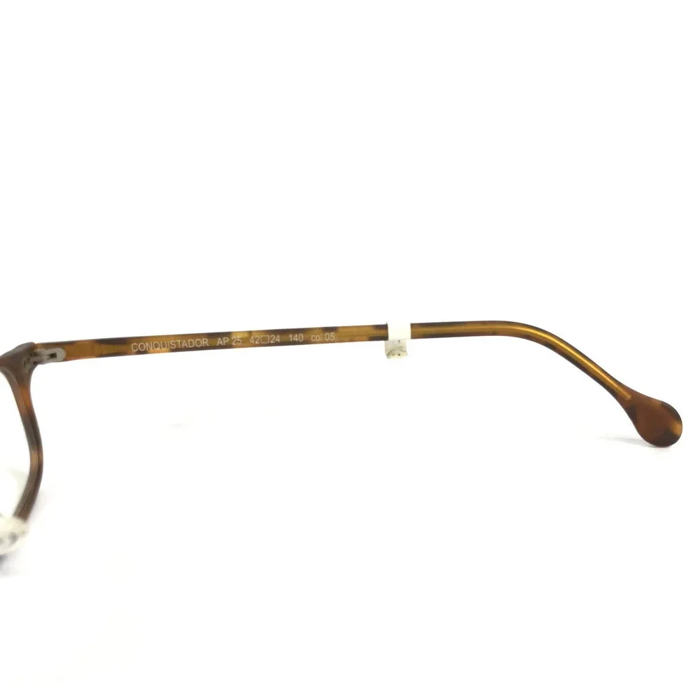 Conquistador Eyeglasses Frames AP25 Col 05 Tortoise Rectangle Full Rim 42-24-140